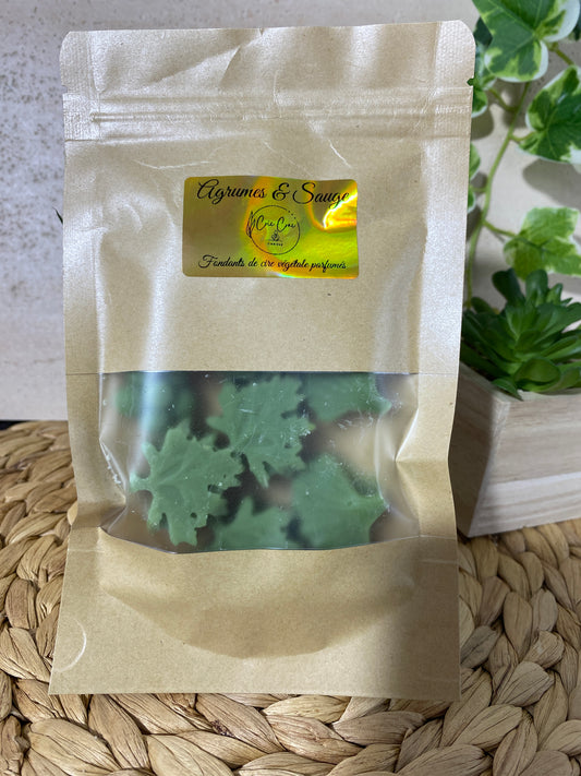 Fondant de cire parfumé Agrumes & Sauge 50gr