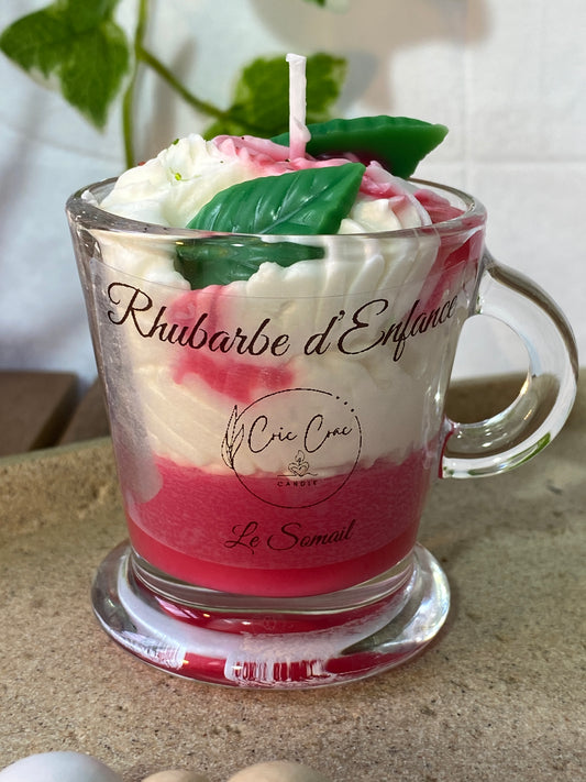 Bougie Rhubarbe d’enfance -60gr