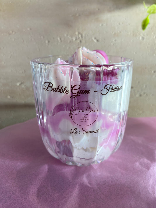 Bougie Bubble Gum - Fraise 180gr